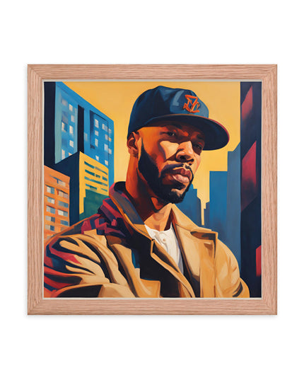 Common Portrait on Matte Paper Framed Poster