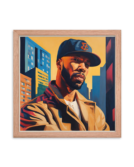 Common Portrait on Matte Paper Framed Poster
