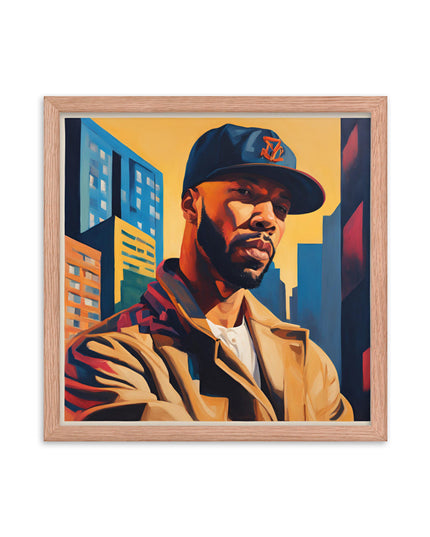 Common Portrait on Matte Paper Framed Poster