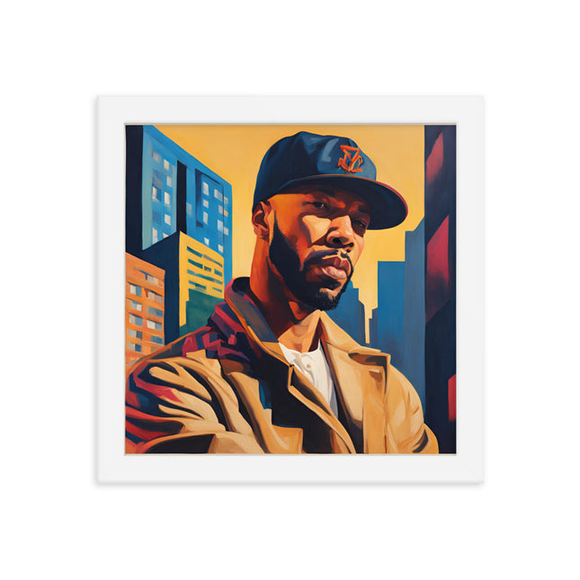 Common Portrait on Matte Paper Framed Poster