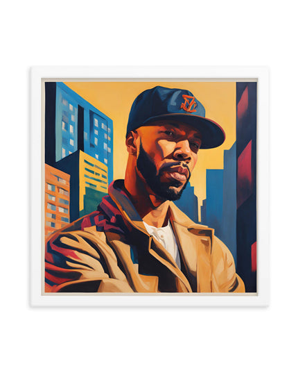Common Portrait on Matte Paper Framed Poster