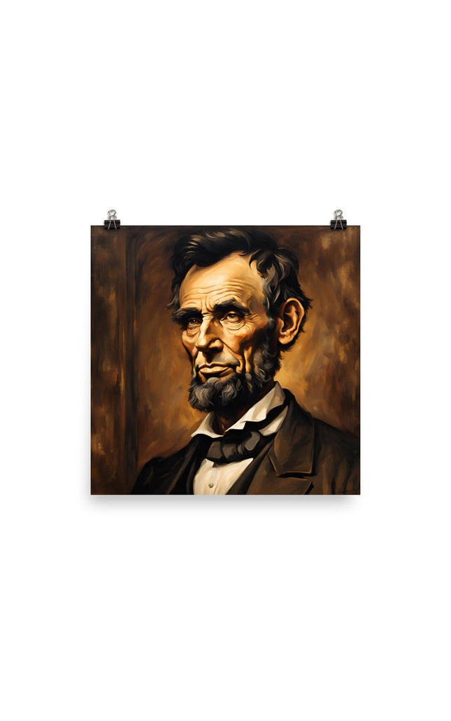 Abraham Lincoln Portrait on Matte Paper Poster