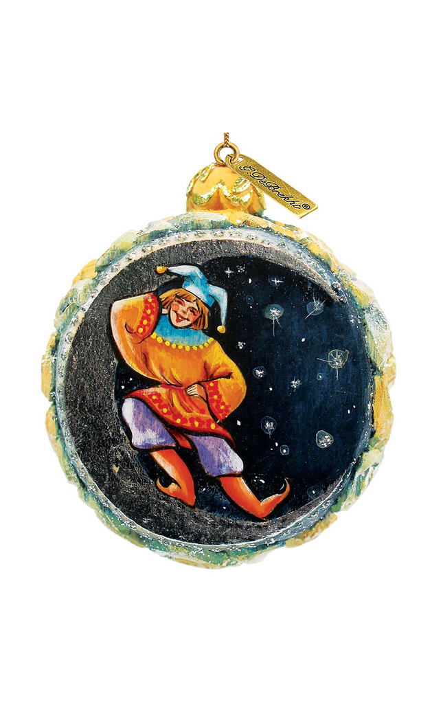 Winter Forest Sculpted Hand-Painted Christmas Ornament by G. DeBrekht - Nativity Holiday Decor - 622771