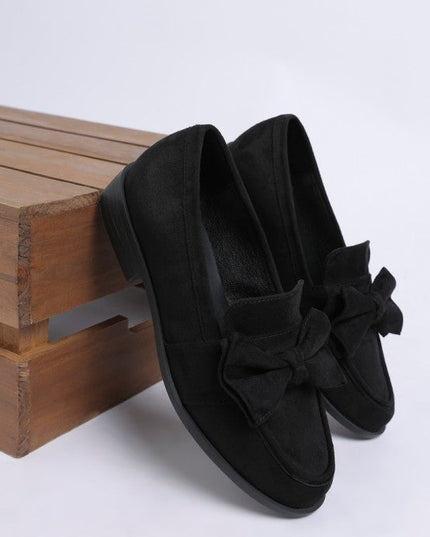 Havisham Bow Accent Heeled Loafers