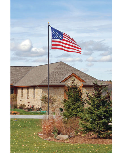 Aluminum Flagpole - External Rope - Heavy Duty, Lifetime Warranty - Made in USA