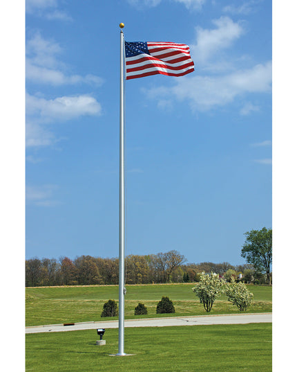 Aluminum Flagpole - External Rope - Heavy Duty, Lifetime Warranty - Made in USA