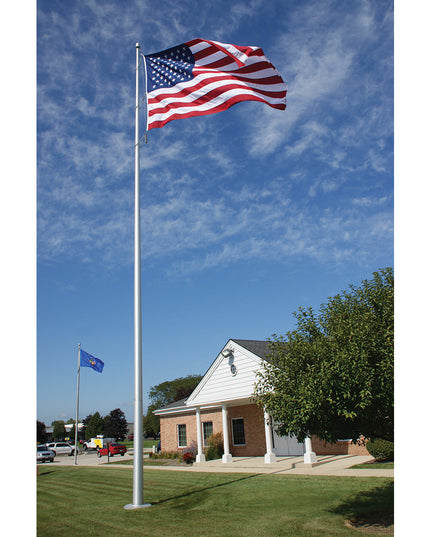 Aluminum Flagpole - Internal Rope Cam Cleat - Heavy Duty, Lifetime Warranty - Made in USA