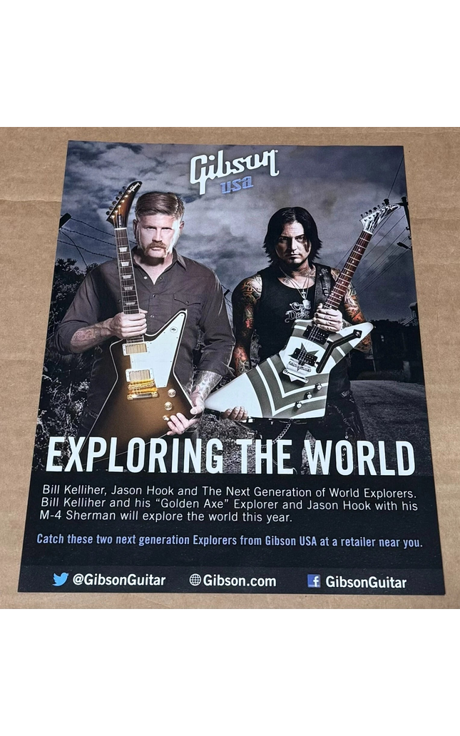 Bill Kelliher & Jason Hook - Gibson Guitars - 2013 Print Advertisement