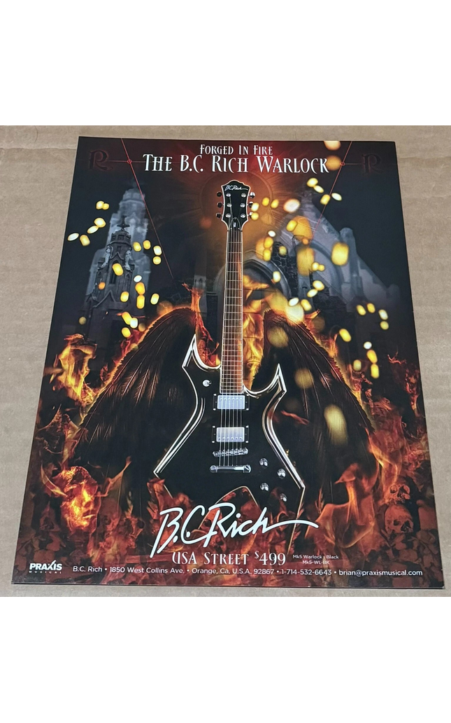 B.C. RICH GUITARS - WARLOCK - 2016 Print Advertisement