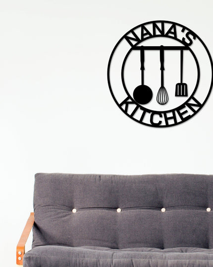 Black Friday, Cyber Monday Sale, Custom Kitchen Sign, Personalized Kitchen Sign, Metal Kitchen Sign, Kitchen Gift, Kitchen Decor, For Her