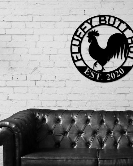 Rooster House Sign, Our Little Coop Sign, Personalized Rooster Sign, Custom Rooster House Sign, Rooster Decor, Chicken Sign, Rustic Sign