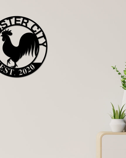 Rooster House Sign, Our Little Coop Sign, Personalized Rooster Sign, Custom Rooster House Sign, Rooster Decor, Chicken Sign, Rustic Sign