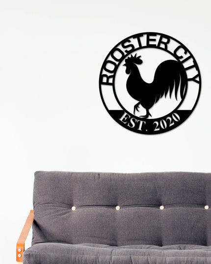 Rooster House Sign, Our Little Coop Sign, Personalized Rooster Sign, Custom Rooster House Sign, Rooster Decor, Chicken Sign, Rustic Sign