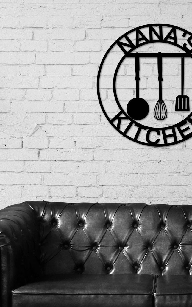 Black Friday, Cyber Monday Sale, Custom Kitchen Sign, Personalized Kitchen Sign, Metal Kitchen Sign, Kitchen Gift, Kitchen Decor, For Her