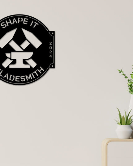 Blacksmith Sign, Metal Sign, Home Forge Sign, Forge Sign, Blade Smith Sign, Custom Home Forge Sign, Anvil Sign, Hammer Sign, Blacksmith Gift