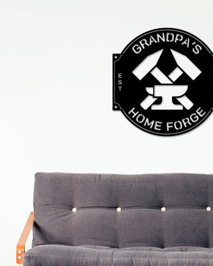 Blacksmith Sign, Metal Sign, Home Forge Sign, Forge Sign, Blade Smith Sign, Custom Home Forge Sign, Anvil Sign, Hammer Sign, Blacksmith Gift