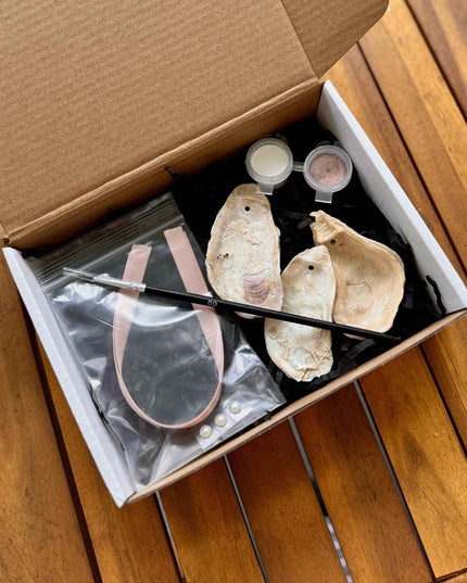 DIY Oyster Shell Ornament Kit: Painting Craft Set