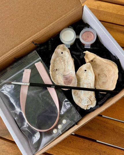 DIY Oyster Shell Ornament Kit: Painting Craft Set