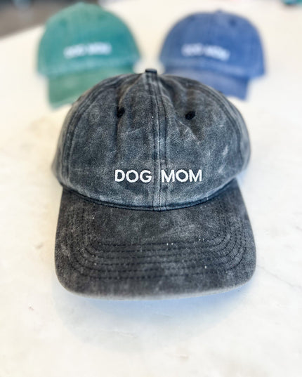 Dog Mom Hat Gray