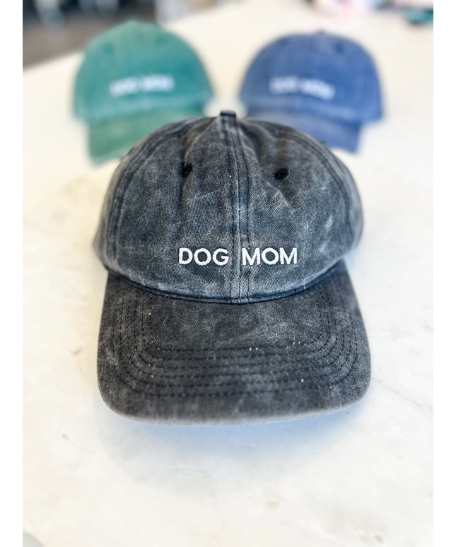 Dog Mom Hat Gray