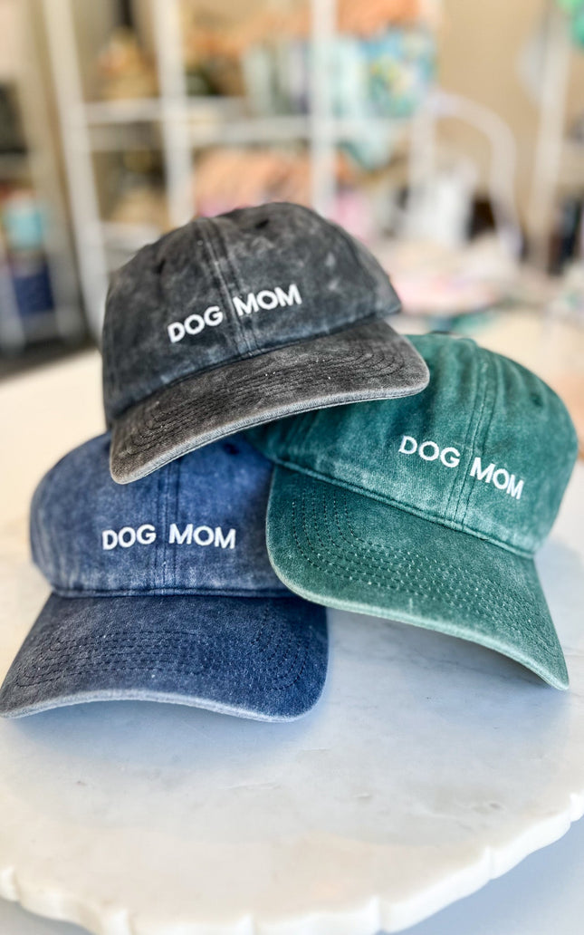 Dog Mom Hat Gray