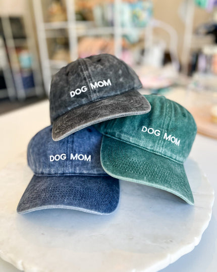 Dog Mom Hat Blue