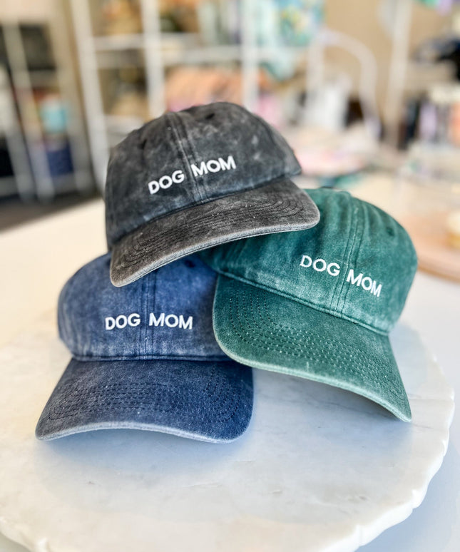 Dog Mom Hat Blue