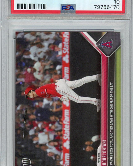 Graded 2023 Topps Now Shohei Ohtani #579 Baseball Card PSA 10 Gem Mint