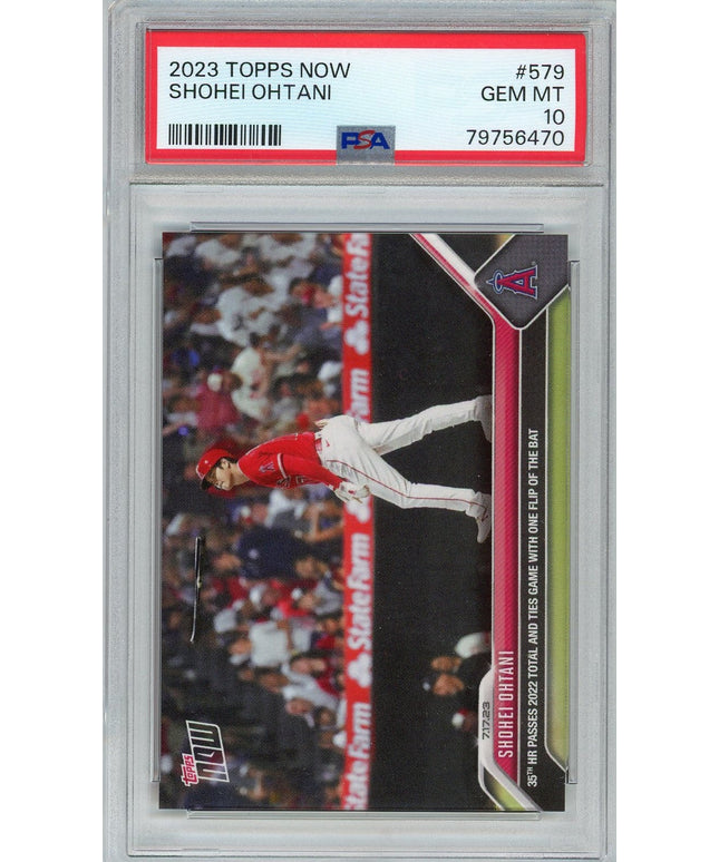 Graded 2023 Topps Now Shohei Ohtani #579 Baseball Card PSA 10 Gem Mint
