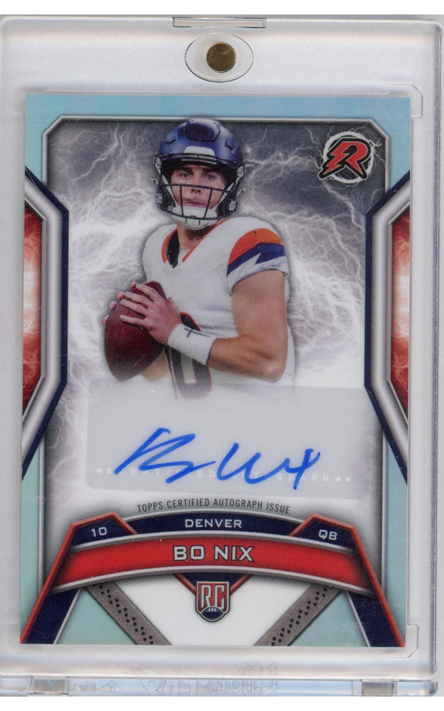 2024 Topps Resurgence Bo Nix #RRSBN Auto Rookie RC Football Card