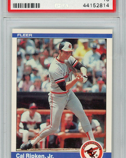 Graded 1984 Fleer Cal Ripken Jr. #17 Baseball Card PSA 10 Gem Mint