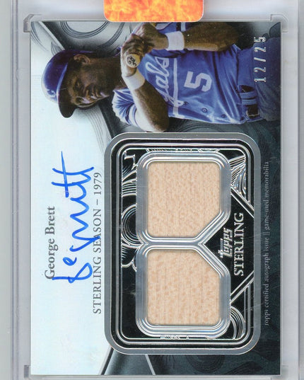 2024 Topps Sterling Sterling Season 1979 George Brett #SSAR-GB Game Used Memorabilia Autograph /25 Baseball Card