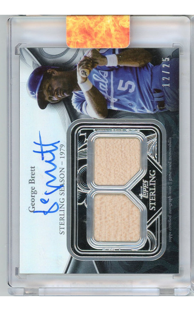 2024 Topps Sterling Sterling Season 1979 George Brett #SSAR-GB Game Used Memorabilia Autograph /25 Baseball Card