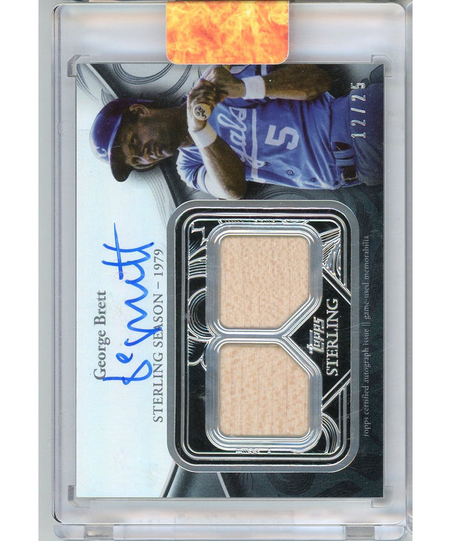 2024 Topps Sterling Sterling Season 1979 George Brett #SSAR-GB Game Used Memorabilia Autograph /25 Baseball Card