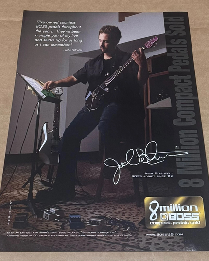 BOSS PEDALS - JOHN PETRUCCI of DREAM THEATER - 2004 Print Advertisement