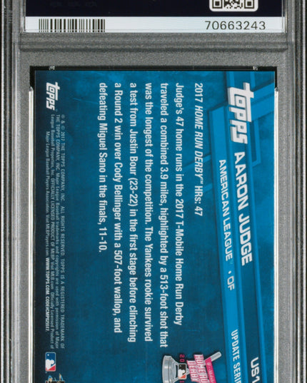 Graded 2017 Topps Update Aaron Judge #US1 Rookie RC Baseball Card PSA 10 Gem Mint