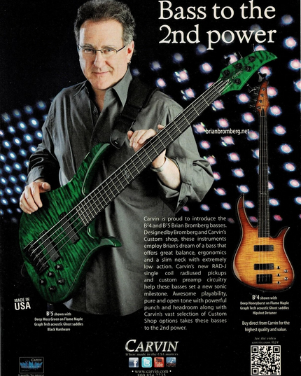 CARVIN GUITARS - BRIAN BROMBERG - 2011 Print Advertisement