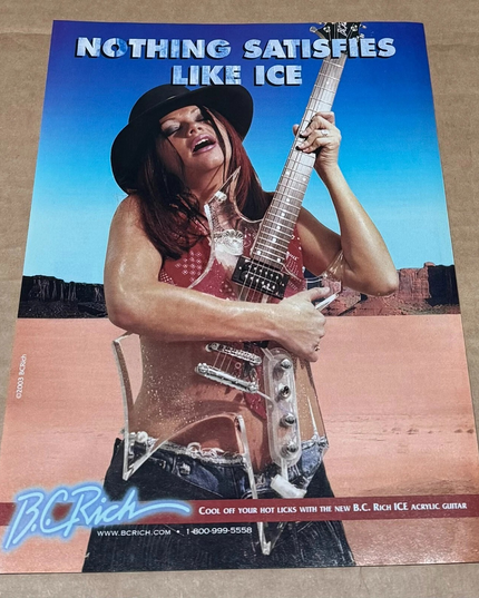 B.C. RICH GUITARS - ICE ACRYLIC GUITAR - 2004 Print Advertisement