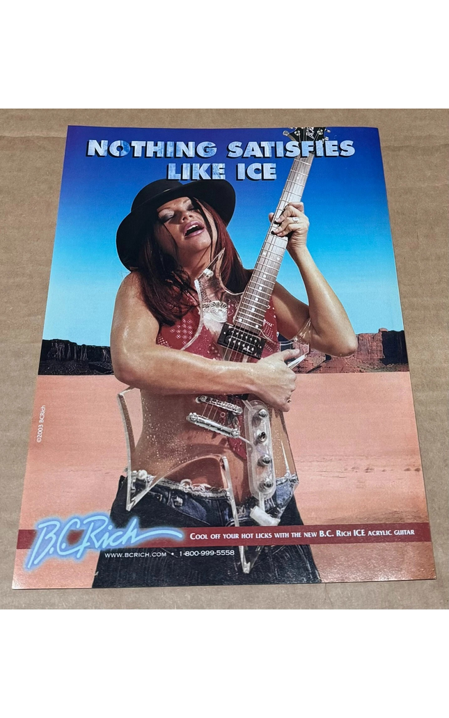 B.C. RICH GUITARS - ICE ACRYLIC GUITAR - 2004 Print Advertisement