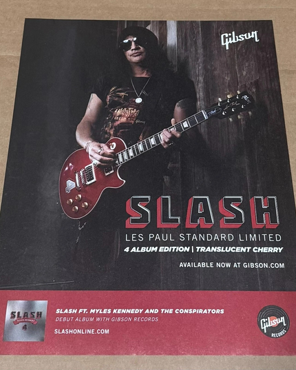 Slash of Guns N' Roses - Gibson Guitars - 2023 Print Ad