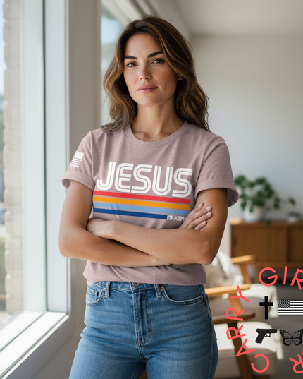 JESUS IS KING TEE - WOMEN