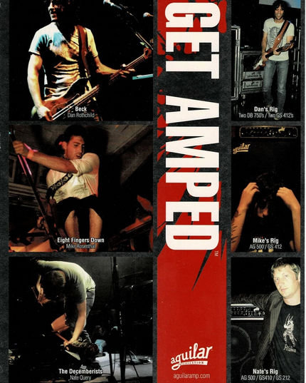 AGUILAR AMPS - Dan Rothchild / Mike Rosenthal / Nate Query - 2005 Print Ad