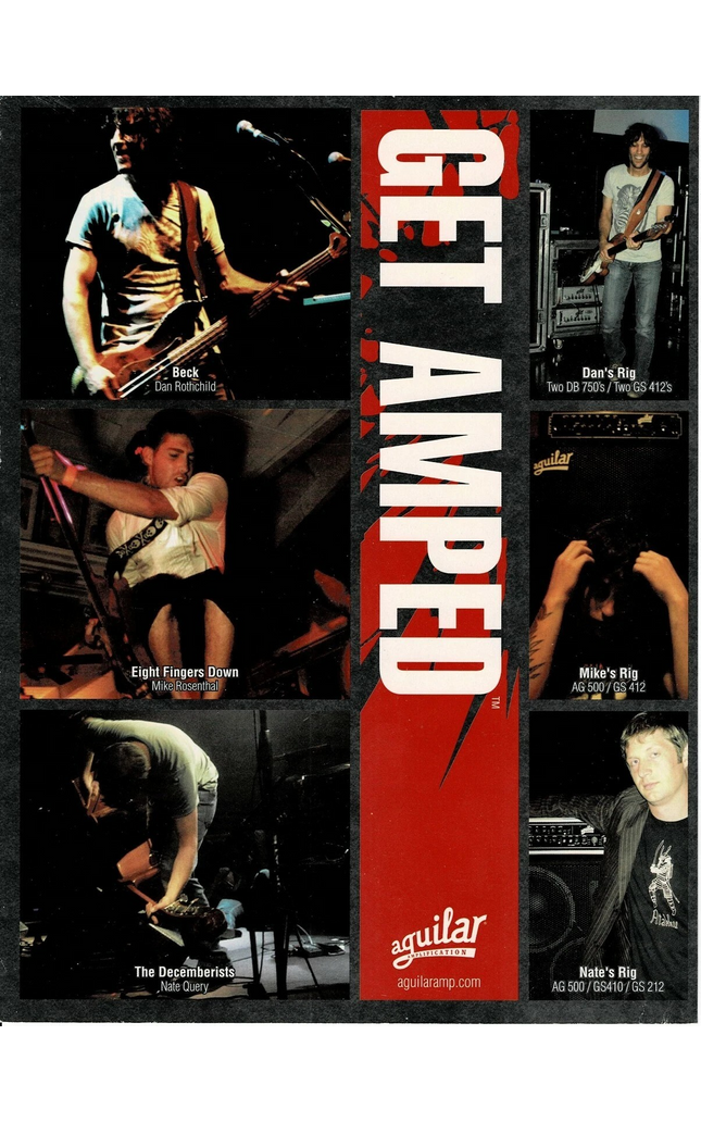 AGUILAR AMPS - Dan Rothchild / Mike Rosenthal / Nate Query - 2005 Print Ad