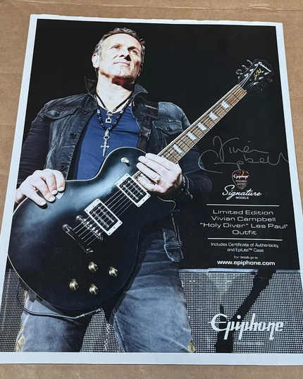 VIVIAN CAMPBELL - EPIPHONE GUITARS - 2019 Print Advertisement