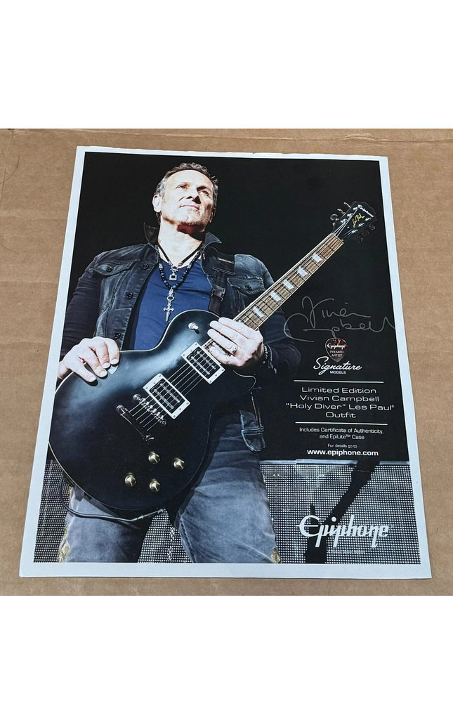VIVIAN CAMPBELL - EPIPHONE GUITARS - 2019 Print Advertisement