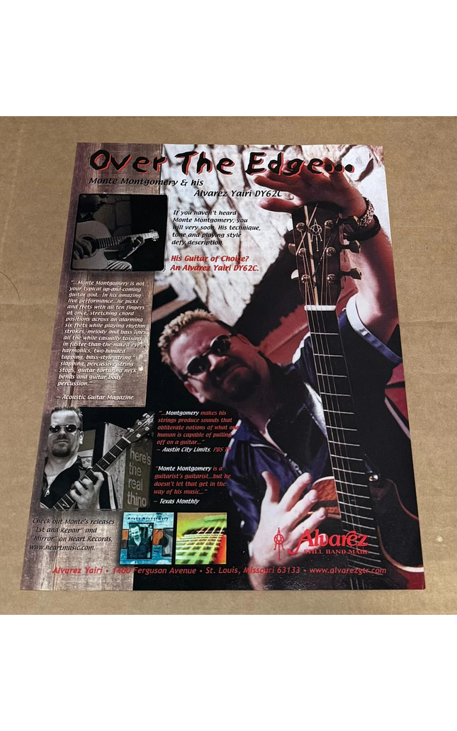 ALVAREZ-YAIRI GUITARS - MONTE MONTGOMERY - 2000 Print Advertisement