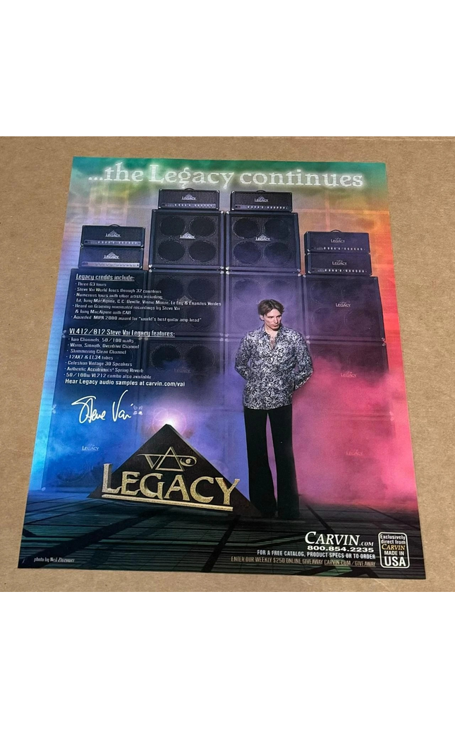 CARVIN AMPS - STEVE VAI - 2003 Print Advertisement