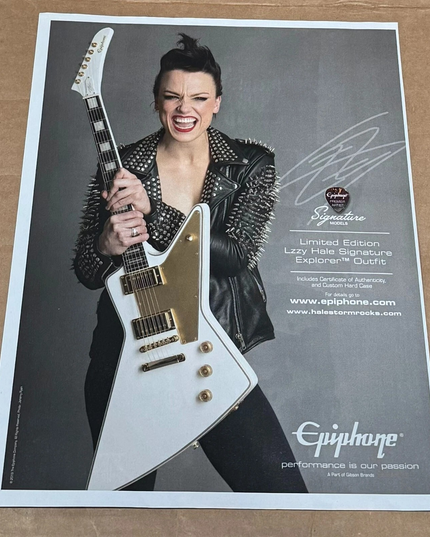LZZY HALE of HALESTORM - EPIPHONE GUITARS - 2019 Print Advertisement