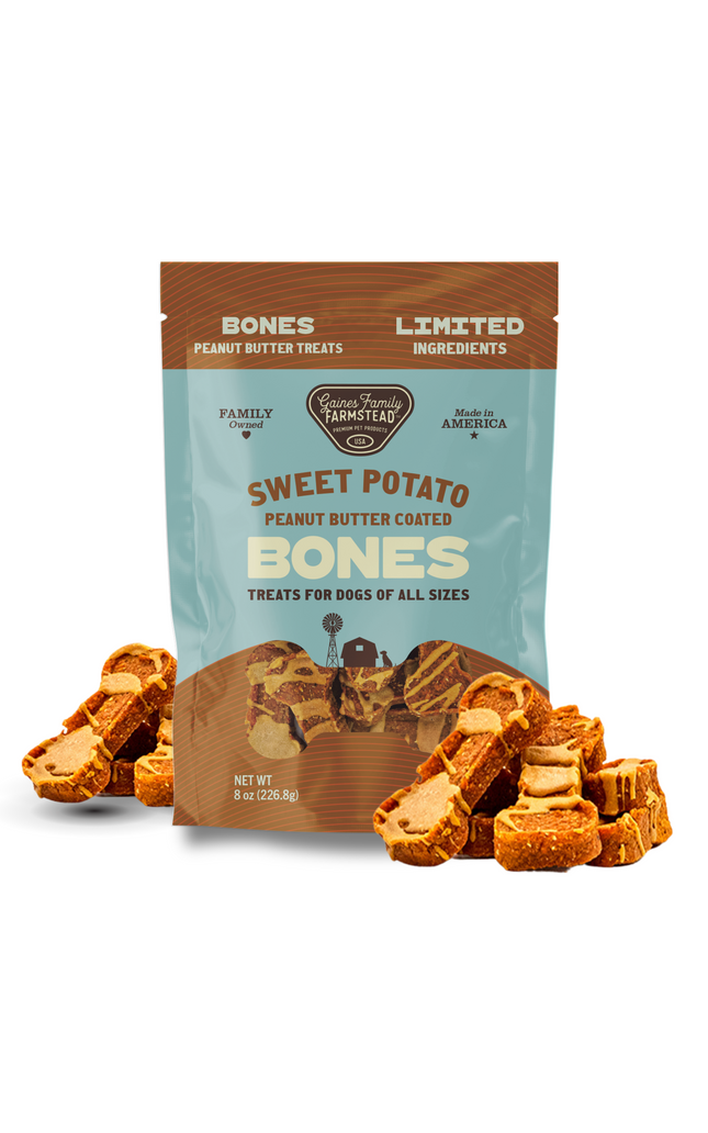 Peanut Butter Sweet Potato Bones