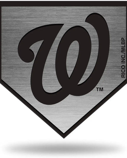 Washington Nationals Solid Metal Auto Emblem Antique Nickel for Car/Truck/SUV